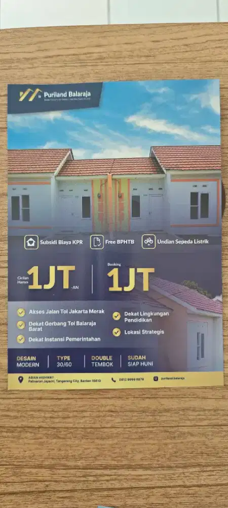 Lowongan Marketing perumahan subsidi Puriland Balaraja