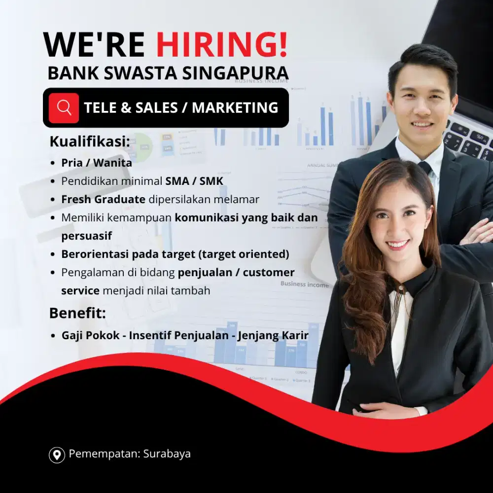 WE'RE HIRING! | TELEMARKETING & SALES - BANK SWASTA SINGAPURA