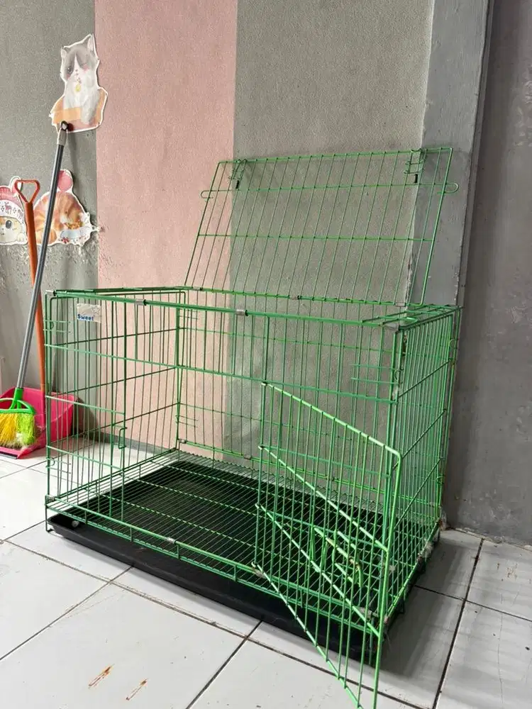 Kandang Kucing Murah 75x45x55 Besi Kokoh