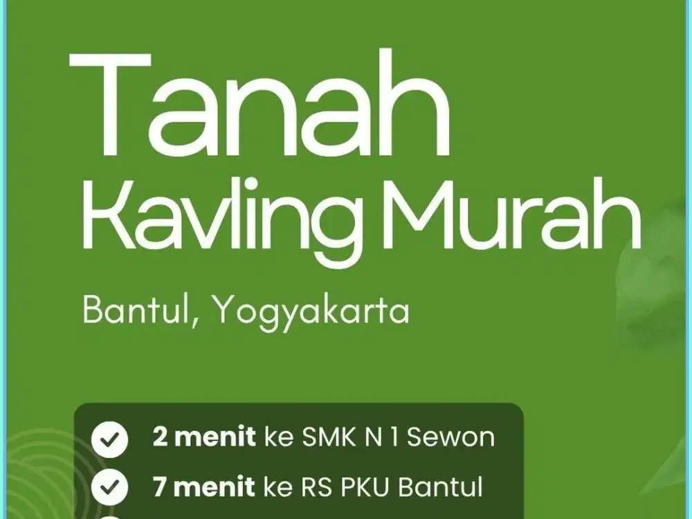 Tanah Murah Sewon Bantul Yogyakarta Dekat Kampus ISI