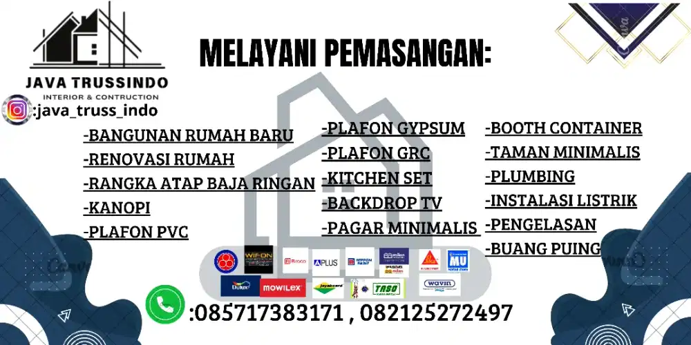 Tukang bangunan harian dan borongan