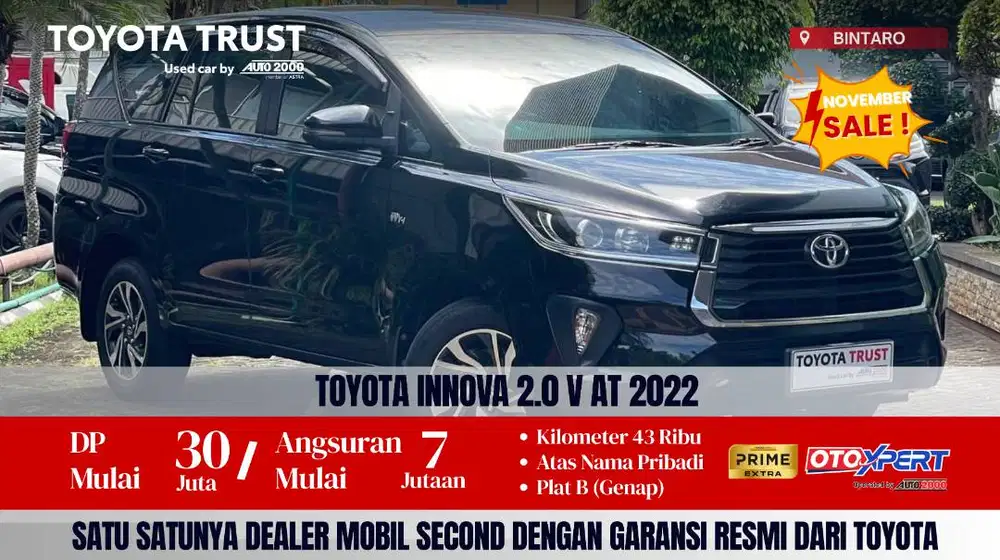 TOYOTA INNOVA 2.0 V AT 2022