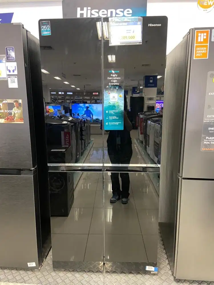 HISENSE SBS 4pintu black