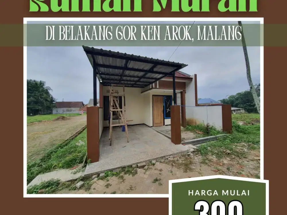 Rumah Minimalis di Belakang GOR Ken Arok, Cocok untuk Keluarga Muda!