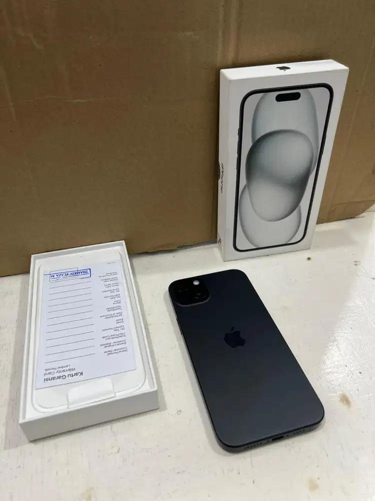 IPHONE 15 PLUS 128GB BLACK GARANSI IBOX