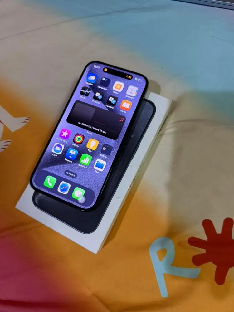 jual iphone 15 pro 128gb ibox midnight blue