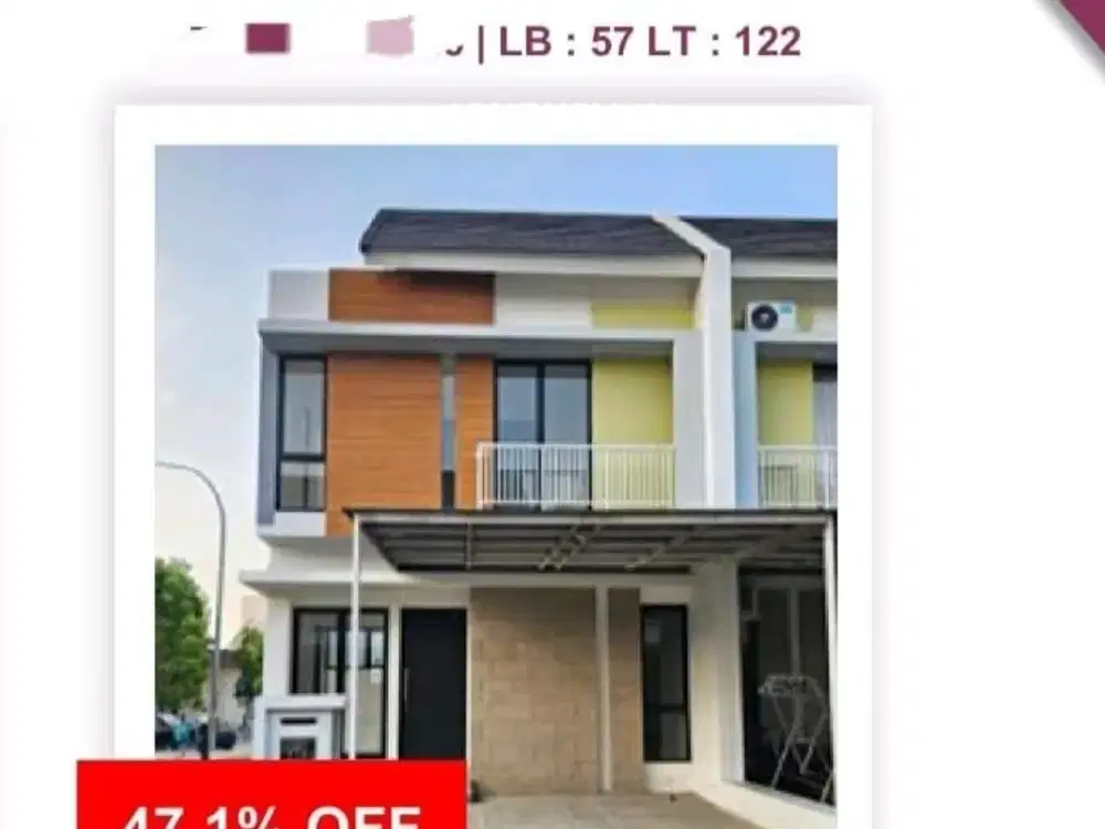 Rumah Hoek Siap Huni Di Cluster Lavesh Kota Harapan Indah Bekasi