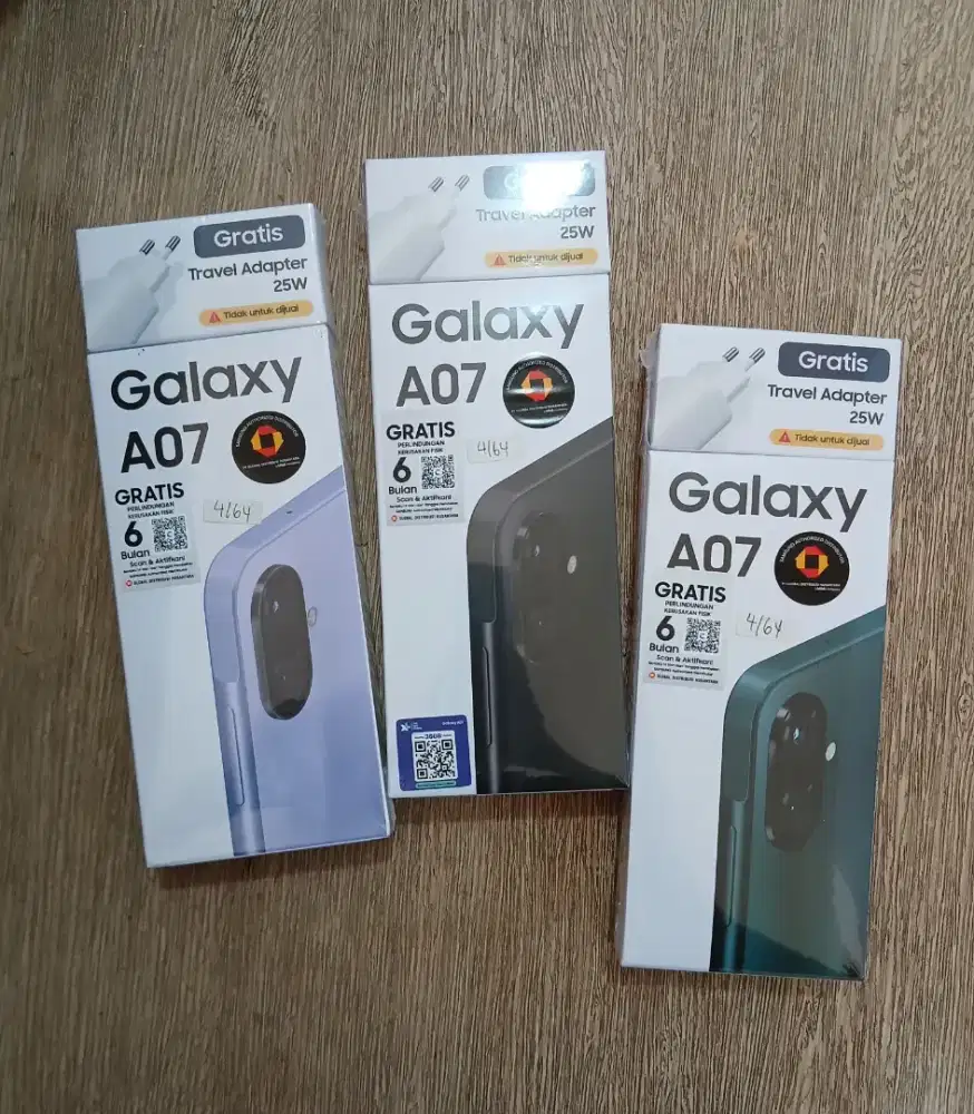 Samsung A07 RAM 4+4/64GB,HellioG99,50MP,Baru fresh segel Garansi resmi