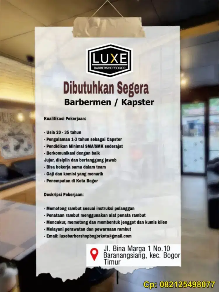 Barbermen atau Kapster