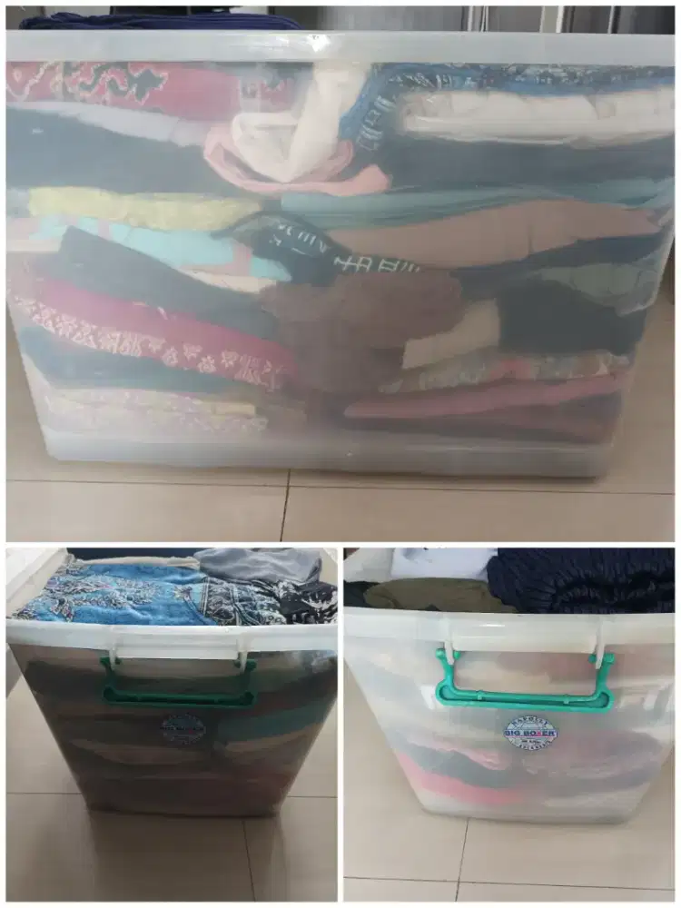 Baju bekas pribadi 1 box campur wanita 30 pcs