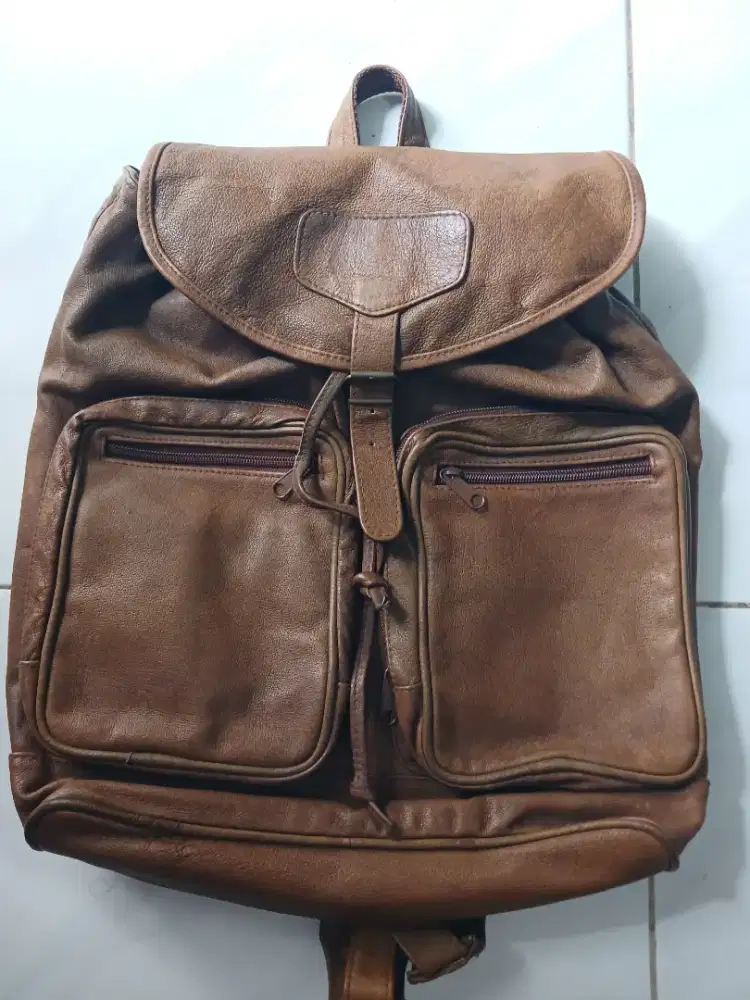 Tas Ransel Kulit Asli Hand Made