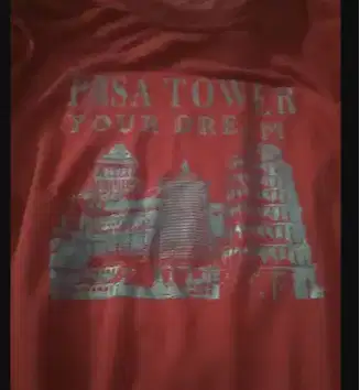 sweater tower pisa red
