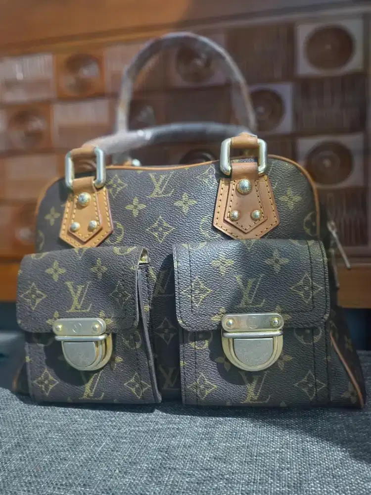 Preloved tas L* authentic kulit asli, minus krom ada yg luntur