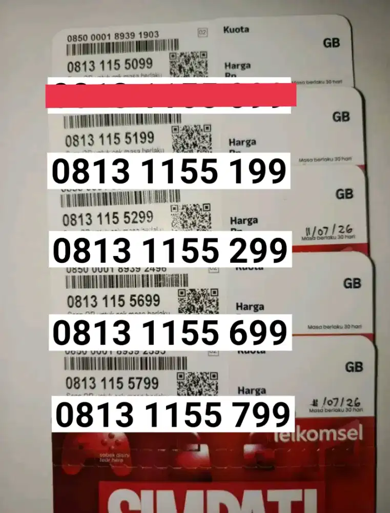 Nomor Cantik Telkomsel 11 Digit 99