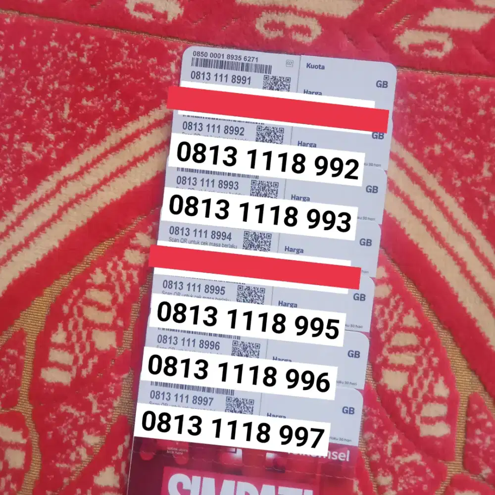 Nomor Cantik Telkomsel 11 Digit