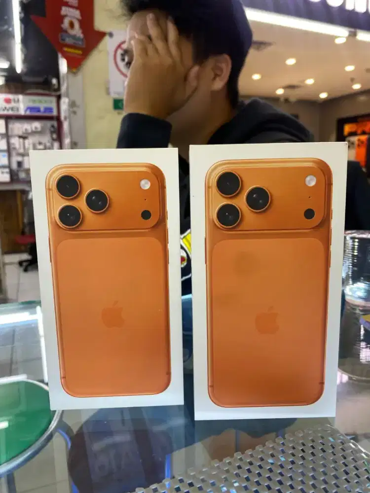iphone 17 promax 256gb orange new ibox indonesia !!