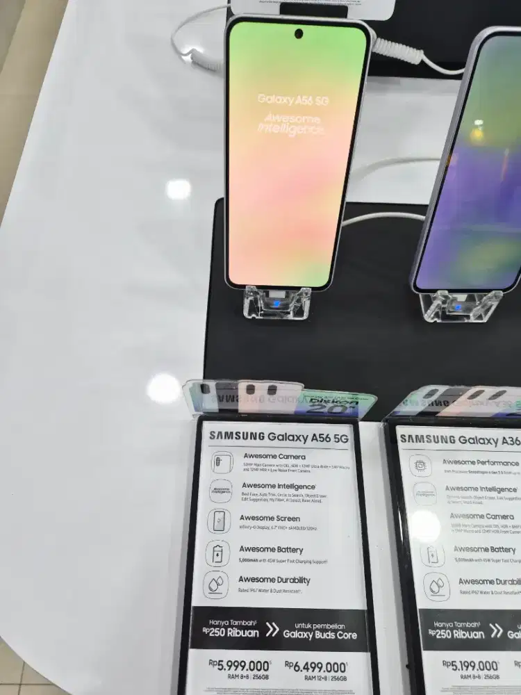 Samsung Galaxy A56 ram 8/256Gb.Dapat Adapter 25watt,Anti gores,Case