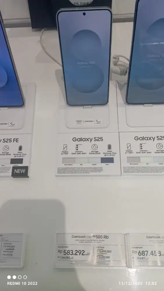 Galaxy S25 RAM 12 | ROM 256GB