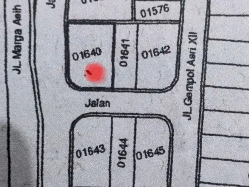 DIJUAL TANAH HOEK DI GEMPOL ASRI BANDUNG -NVN