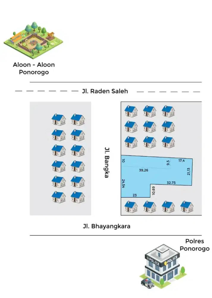 Di jual tanah lokasi dalam kota