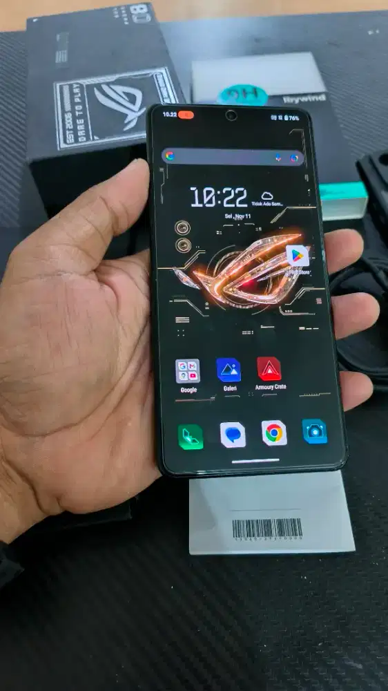 Rog phone 8 12/256 Fullset ori bisa tt hp lain