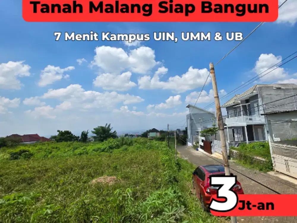 Tanah Kavling 200m² di Kawasan Dingin, Dekat UIN, UMM & UB Miliki segera tanah kavling SHM seluas 200 m² di lokasi prima dengan suasana dingin dan asr