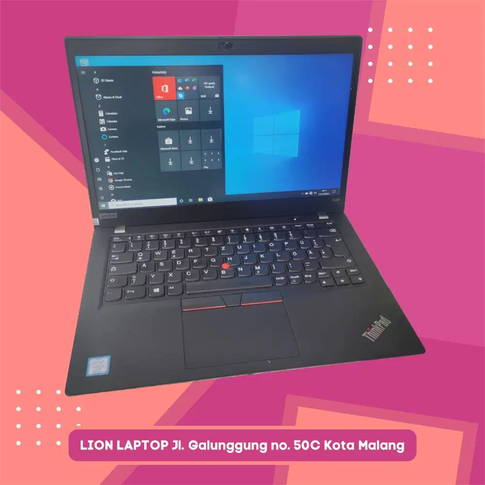 RAM 16GB SSD 256GB Core i5 Gen 8 Slim Lenovo Thinkpad X390 [10|11]