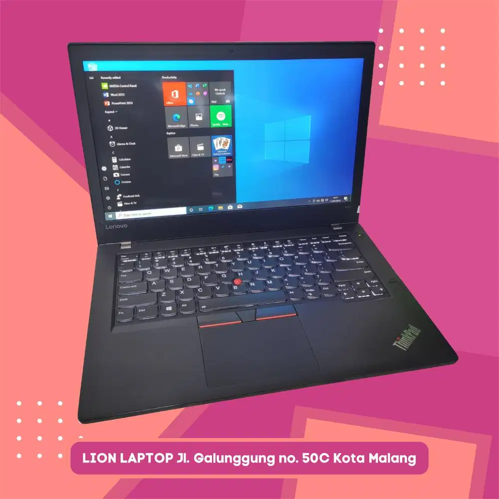 RAM 8GB SSD 256GB i5 Touchscreen Lenovo Thinkpad T470 [10|11]