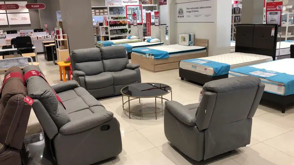 Jual sofa set recline promo murah