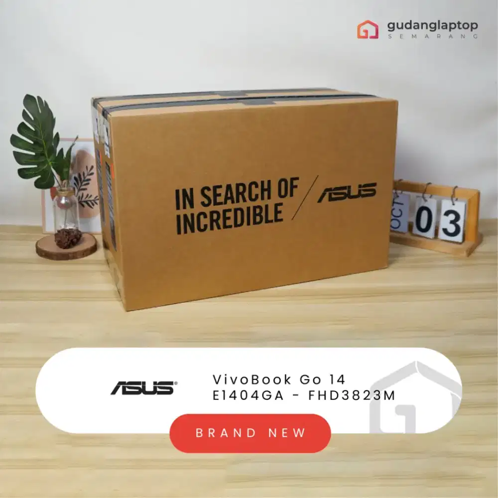 NEW ASUS VivoBook Go 14  E1404GA - FHD3823M
INTEL Core i3 - N305 8/256