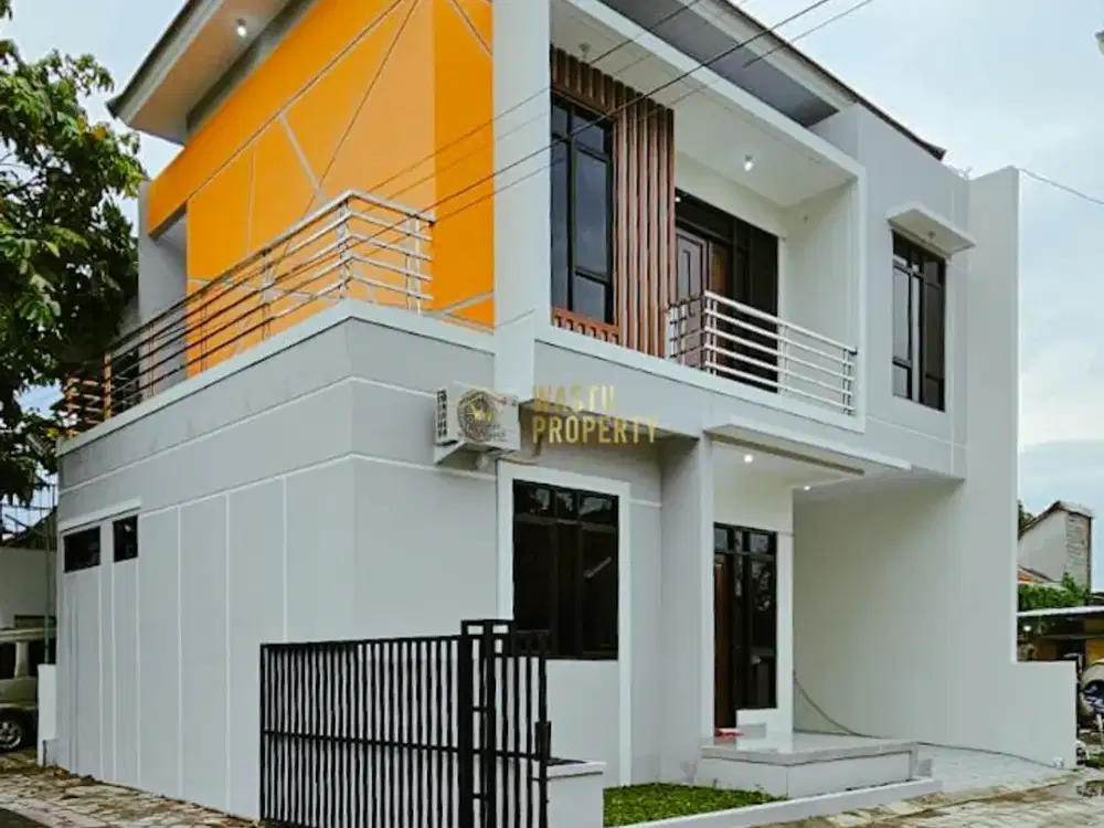DIJUAL RUMAH MODERN 2 LANTAI DALAM CLUSTER DEKAT BANDARA ADISUCIPTO DI MAGUWOHARJO SLEMAN