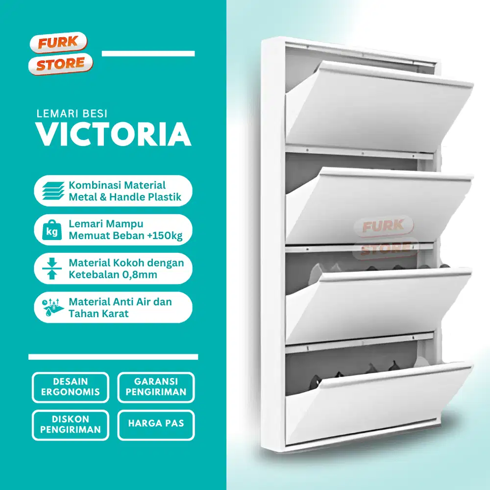 Lemari Besi Tipe Victoria – lemari besi sepatu | rak besi sepatu