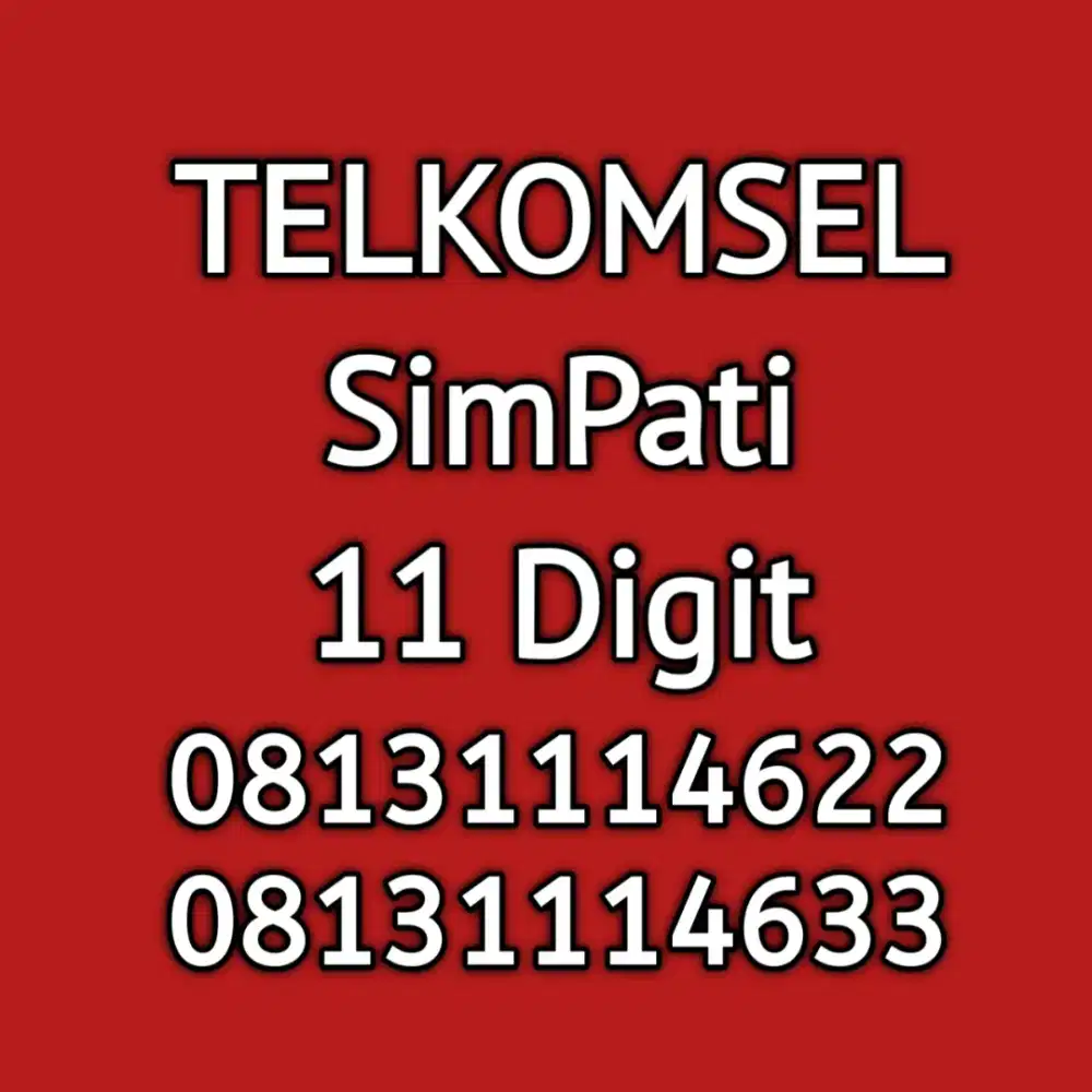 nomor cantik telkomsel simpati 11 digit angka cantik