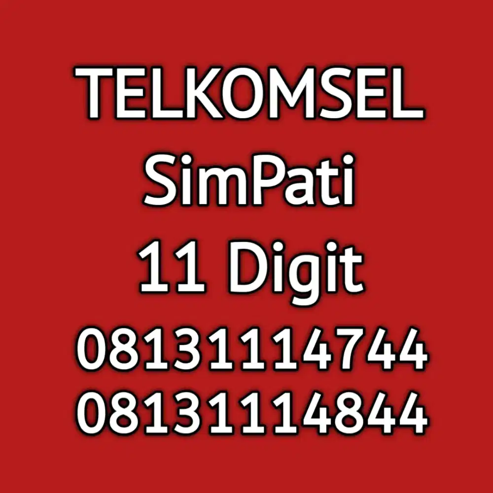 nomor cantik telkomsel simpati 11 digit 11 angka cantik