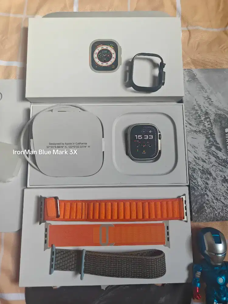 Apple Watch iWatch Ultra 1 BH 95 Titanium 49mm GPS Cell Fullset