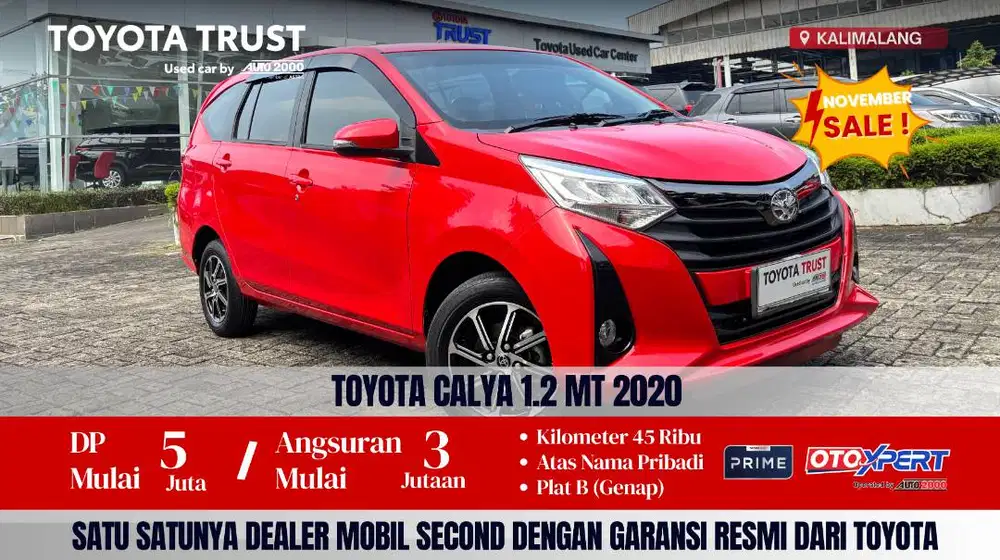 TOYOTA CALYA 1.2 G MT 2020