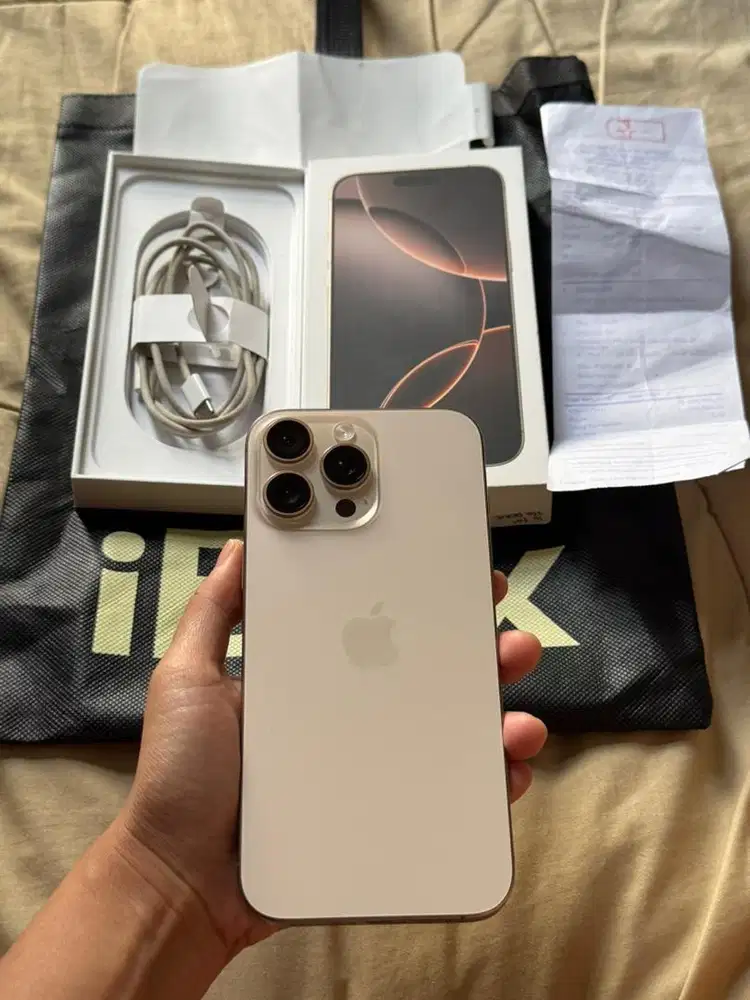 iphone 16 PROMAX 256gb IBOX bh100 garansi on april2026