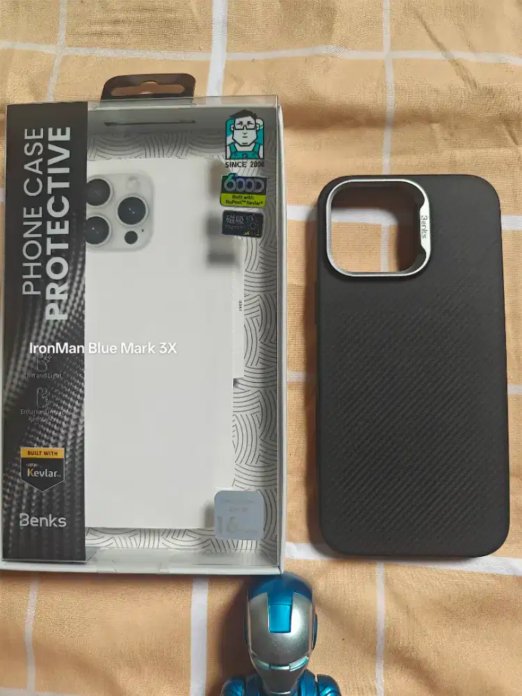 Case Casing iPhone 16 Pro Max Benks ArmorPro Carbon Kevlar ProMax 600D
