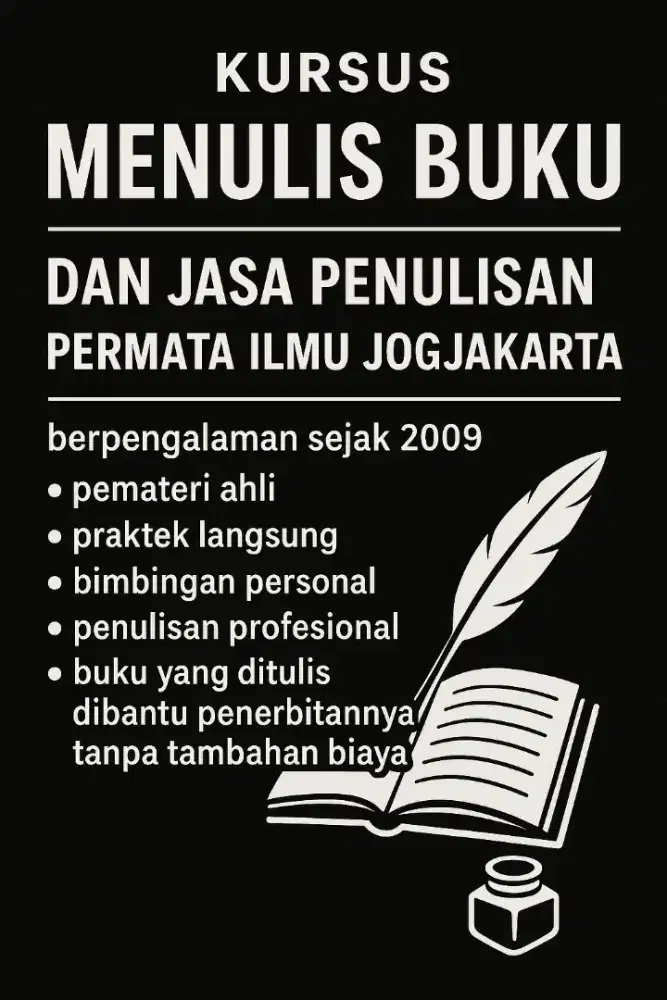 Kursus menulis buku segala usia