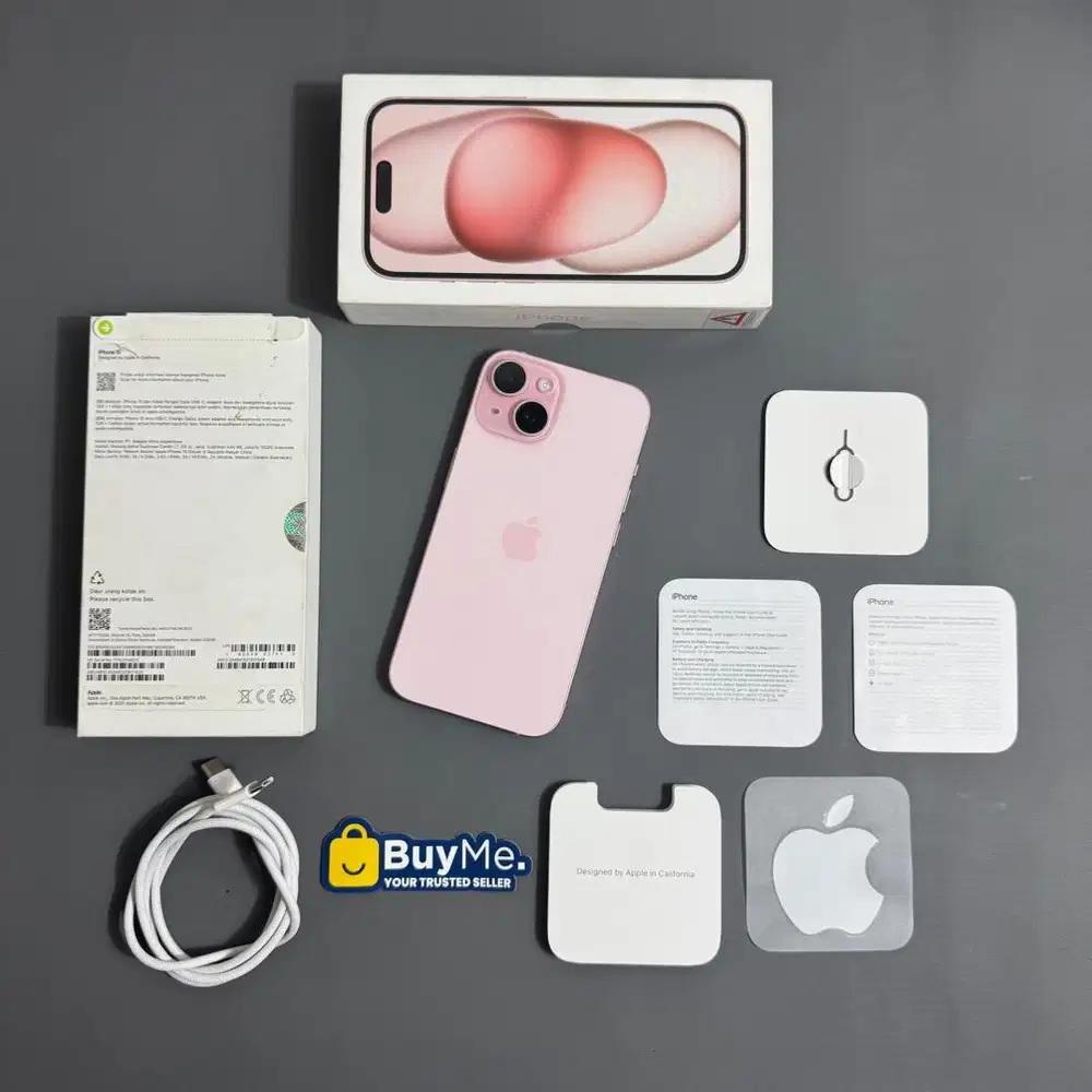Iphone 15 pink 256gb Resmi Ibox bh 100 Garansi on sept 2026