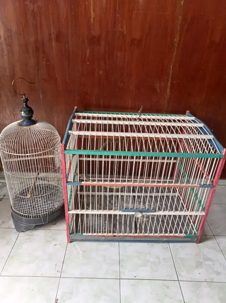 Jual 2 kandang bulat dan petak besar