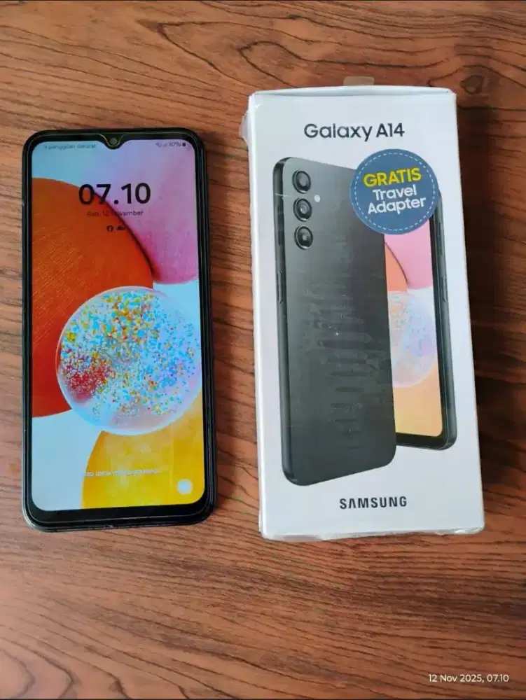 Samsung A14 NFC 4+4/128 lengkap