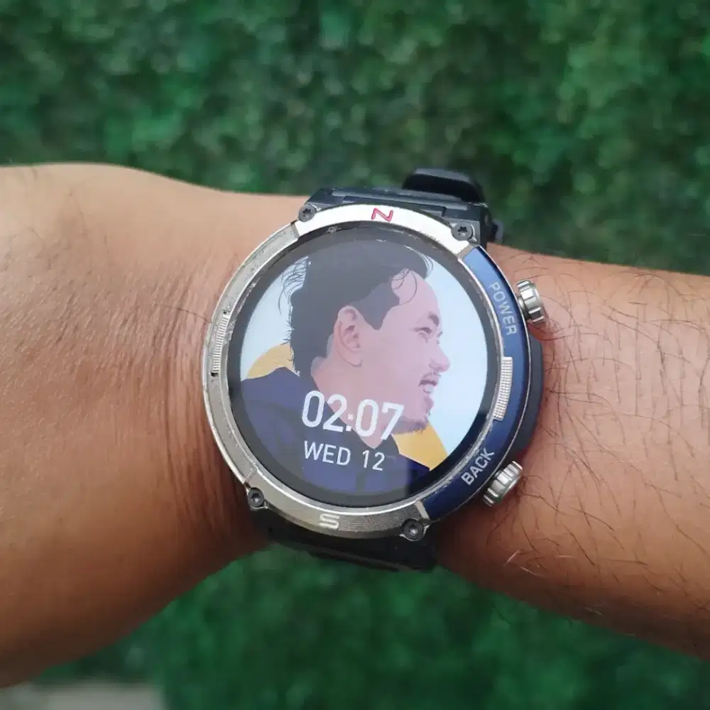 Smartwatch jam pintar bekas merk aolon anti air bisa berenang di laut