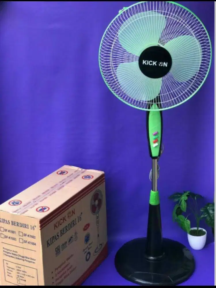 Kipas Angin Stand Fan / Kipas Angin Berdiri 16 Bulat 1603 ( KICK ON )