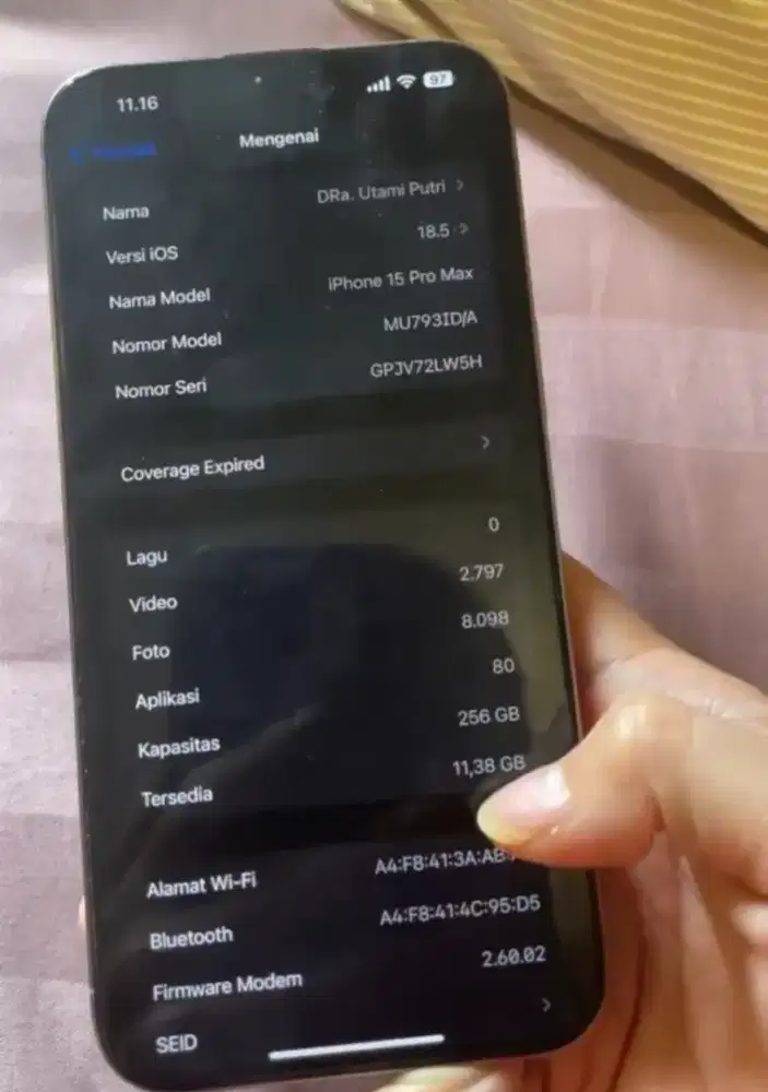 Iphone 15 promax like new