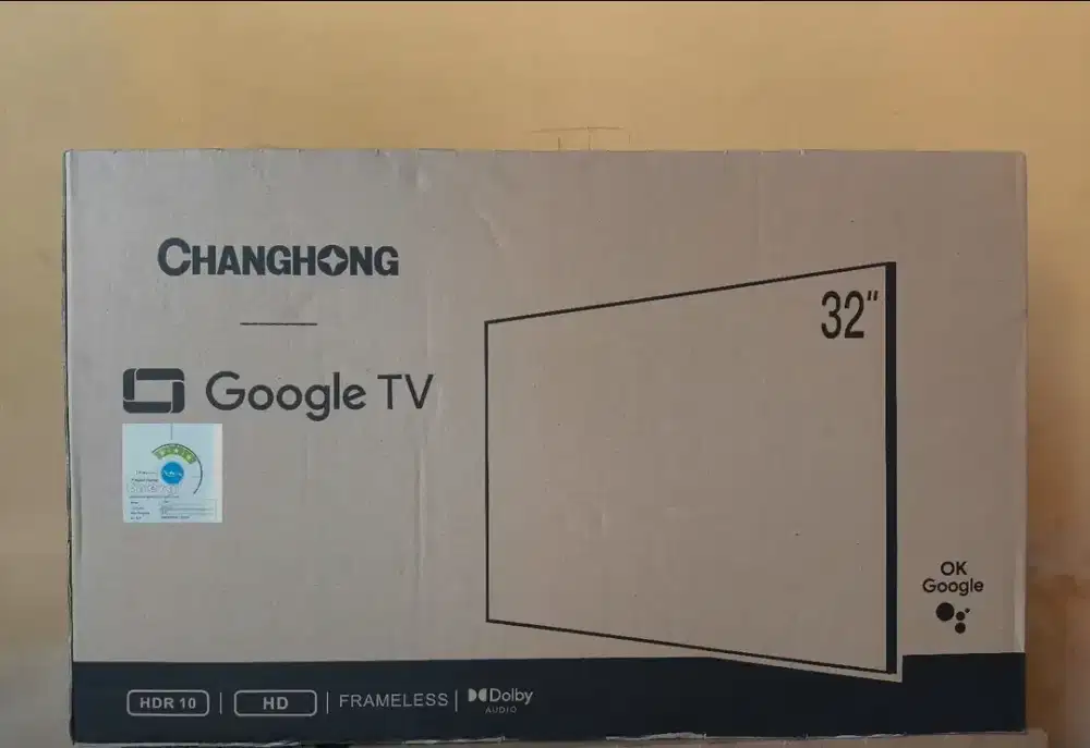 Tv Changhong 32 google tv baru youtube netflix
