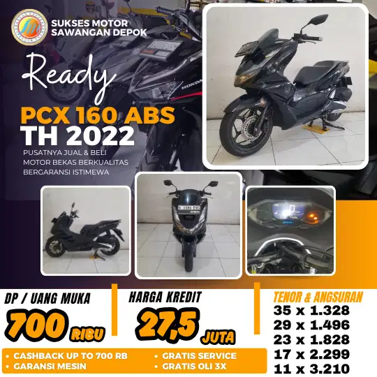 PROMO CASH KREDIT HONDA NEW PCX 160 ABS TH 2022 UNIT ISTIMEWA