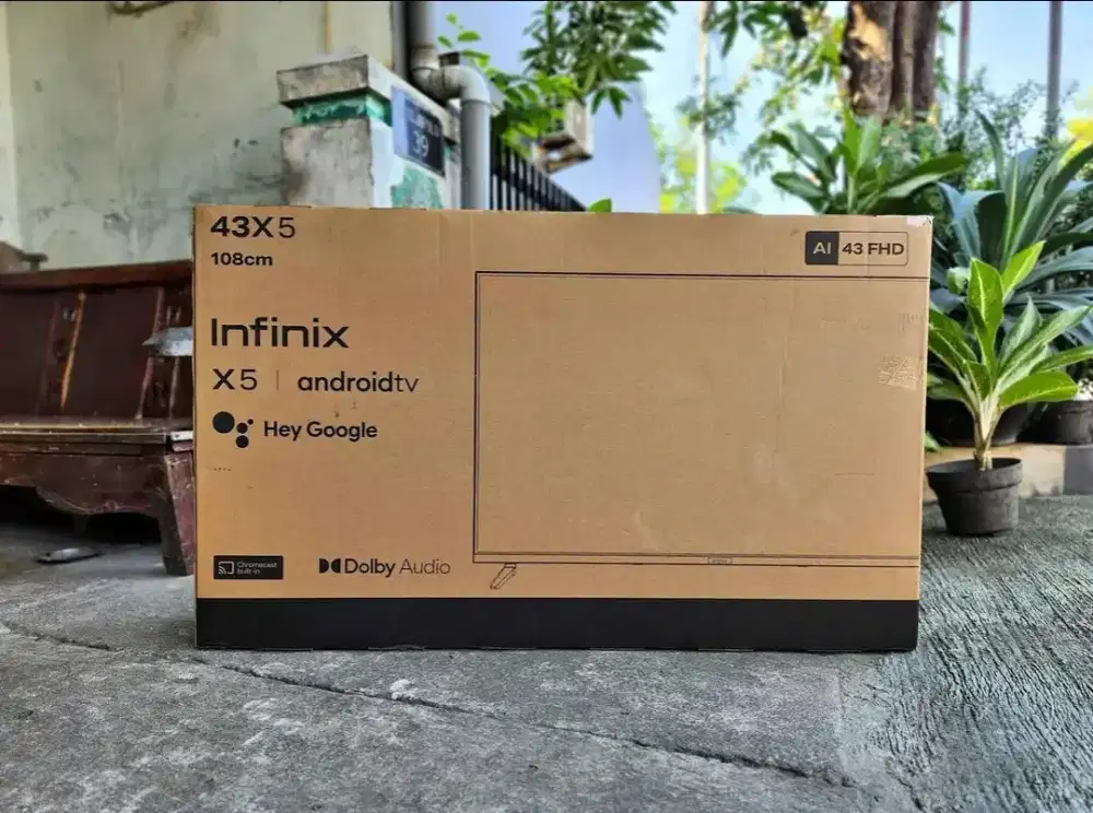 Tv Infinix 43 android tv baru youtube netflix
