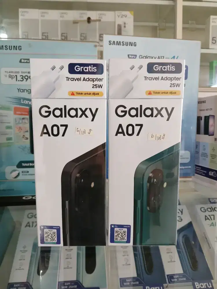 Samsung A07 6+6/128GB,50MP, HellioG99, Baru fresh segel Garansi resmi