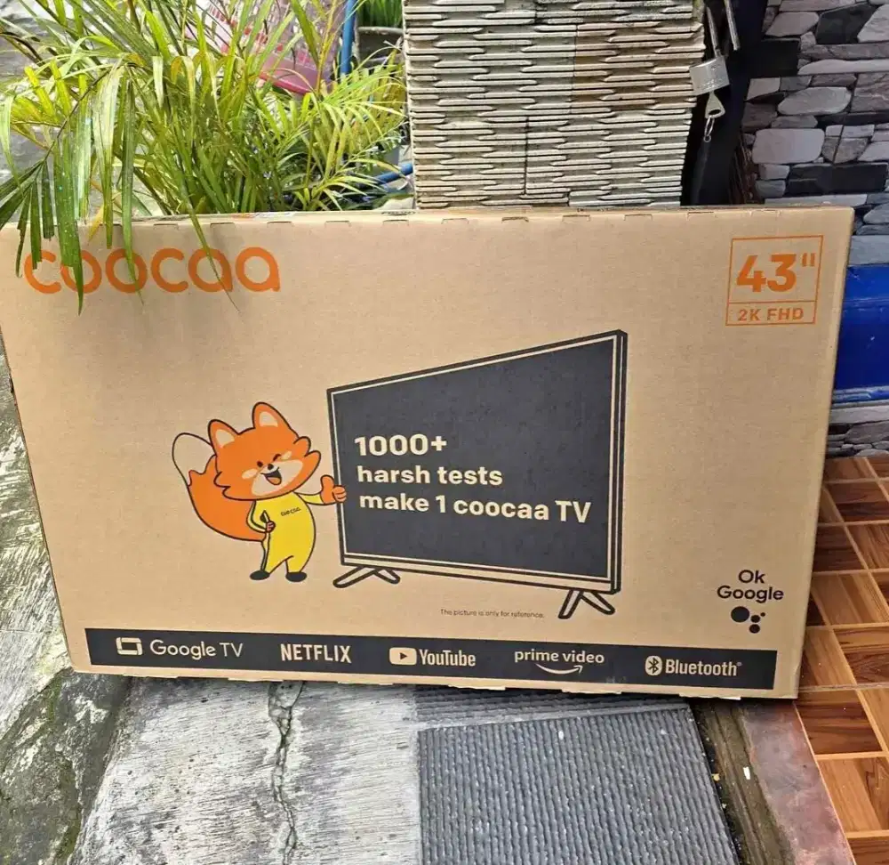 Tv Coocaa 43google tv baru UHD 4k youtube netflix